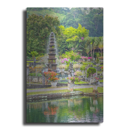 Luxe Metal Art 'Ujung Water Palace' by Mark A Paulda, Metal Wall Art