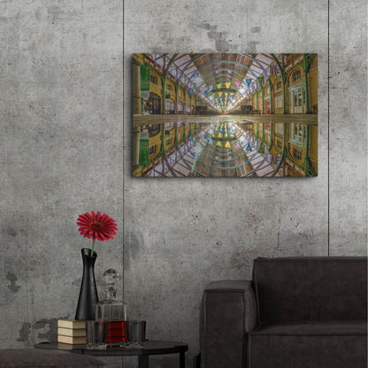 Luxe Metal Art 'Covent Garden Apple Market' by Mark A Paulda, Metal Wall Art,36x24