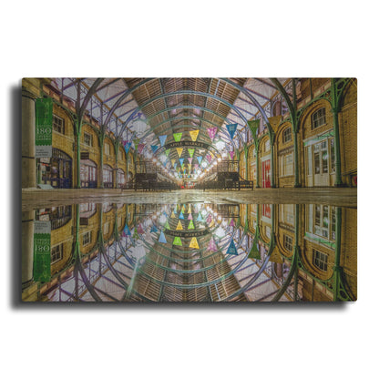 Luxe Metal Art 'Covent Garden Apple Market' by Mark A Paulda, Metal Wall Art