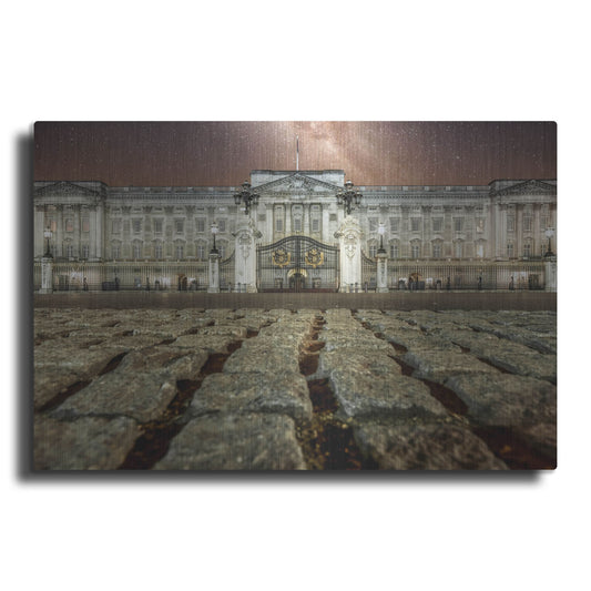 Luxe Metal Art 'Down Low At Buckingham Palace' by Mark A Paulda, Metal Wall Art