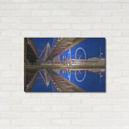 Luxe Metal Art 'Under The Jubilee Bridge' by Mark A Paulda, Metal Wall Art,36x24
