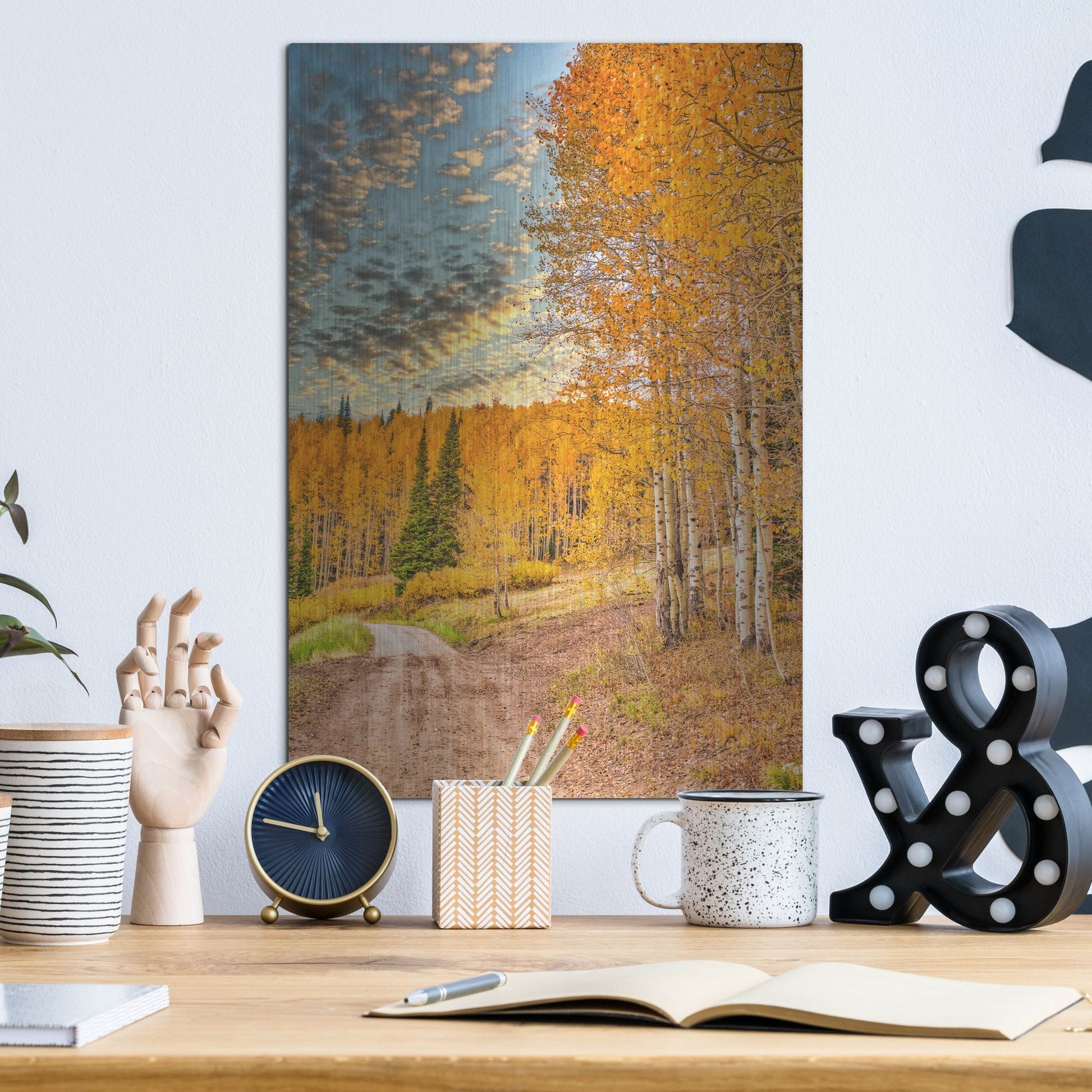 Luxe Metal Art 'Jackson Hole' by Mark A Paulda, Metal Wall Art,12x16