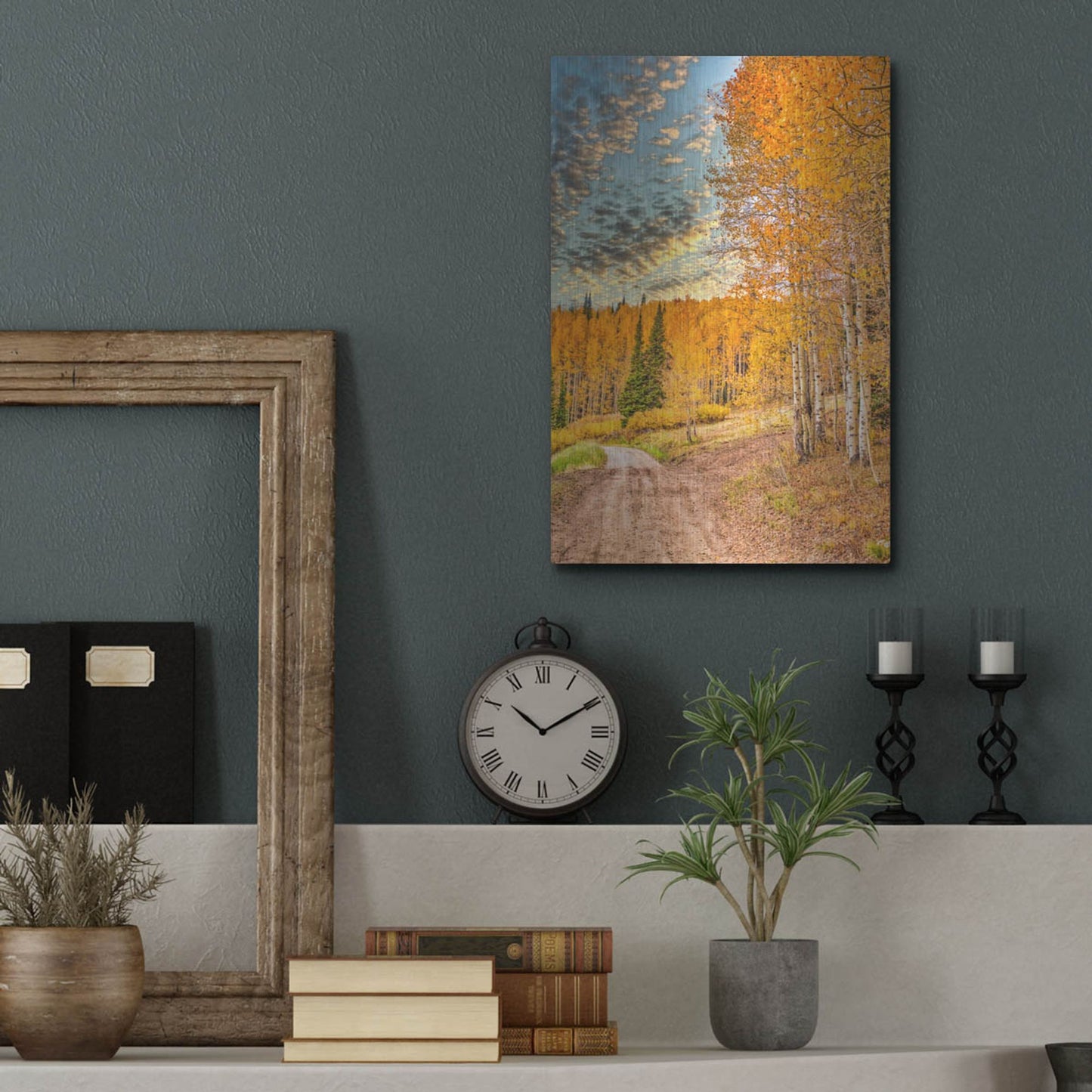 Luxe Metal Art 'Jackson Hole' by Mark A Paulda, Metal Wall Art,12x16