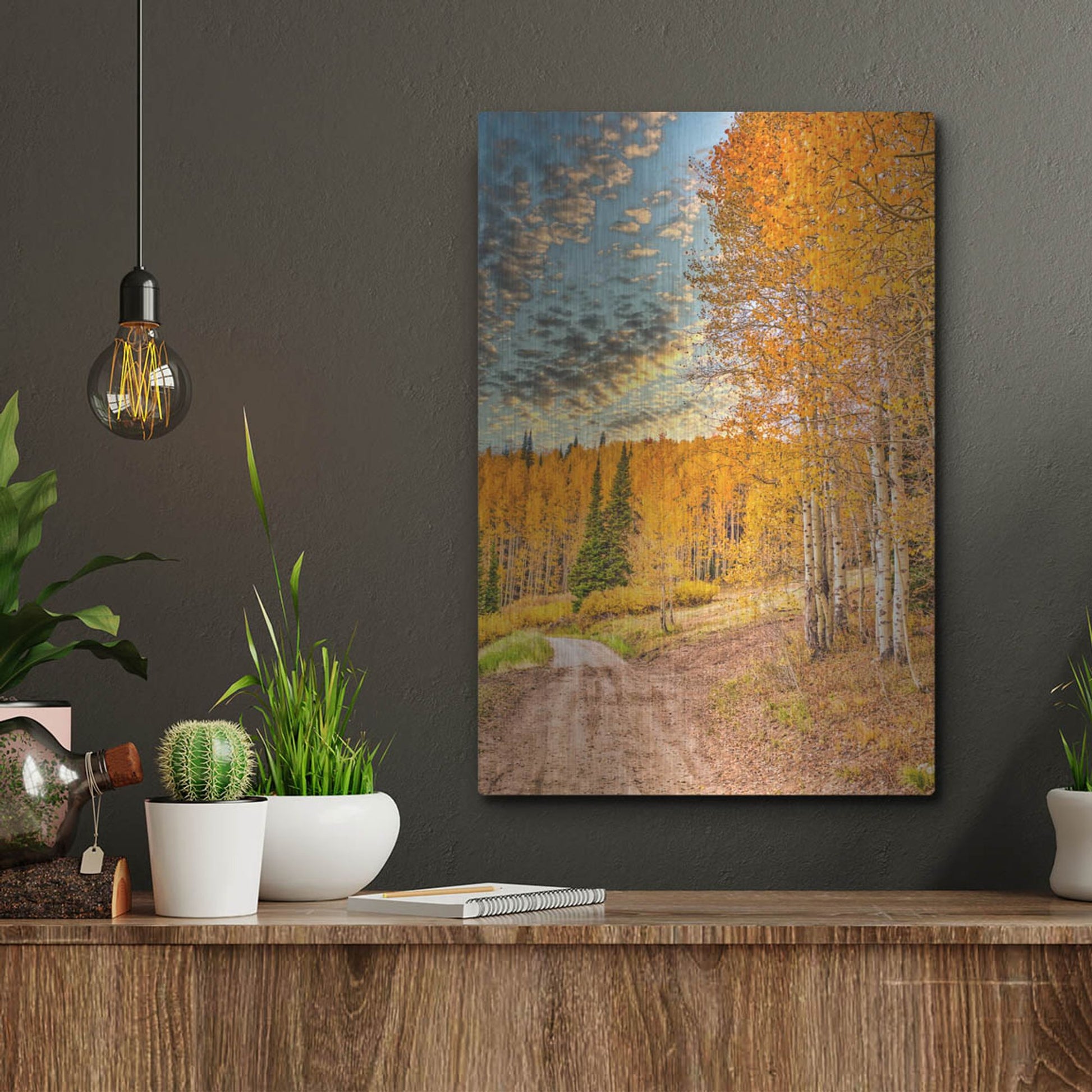 Luxe Metal Art 'Jackson Hole' by Mark A Paulda, Metal Wall Art,12x16