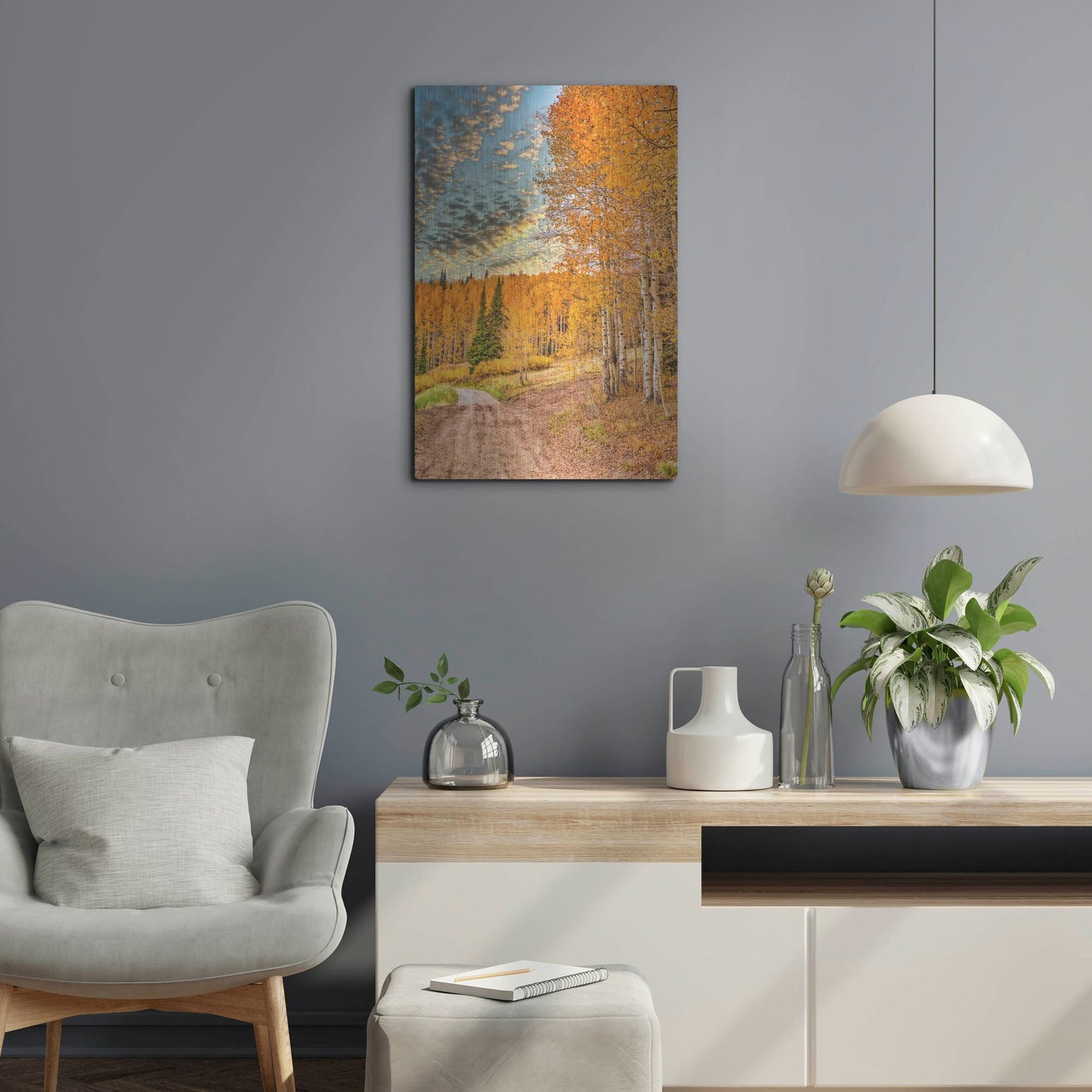Luxe Metal Art 'Jackson Hole' by Mark A Paulda, Metal Wall Art,16x24
