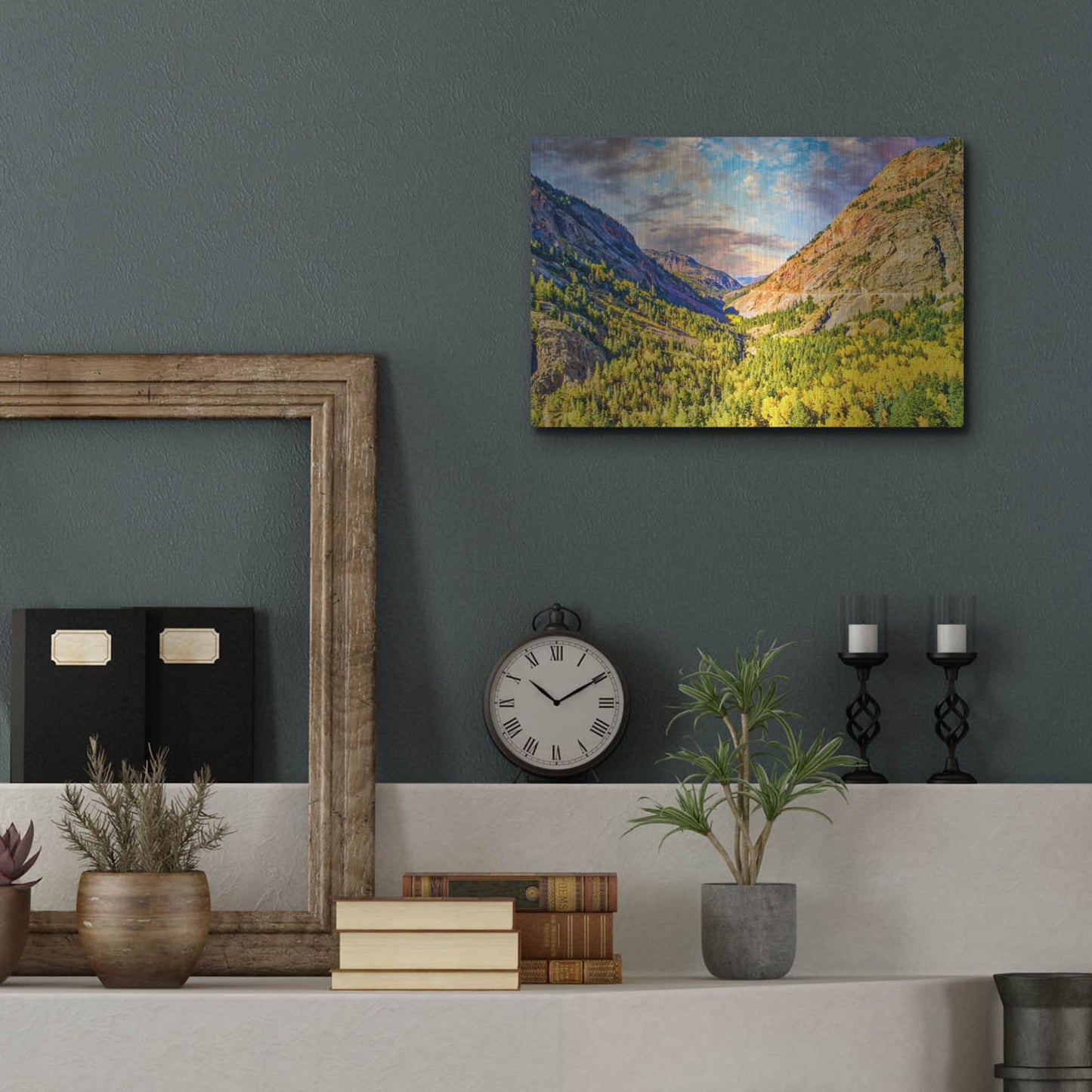 Luxe Metal Art 'Million Dollar View' by Mark A Paulda, Metal Wall Art,16x12