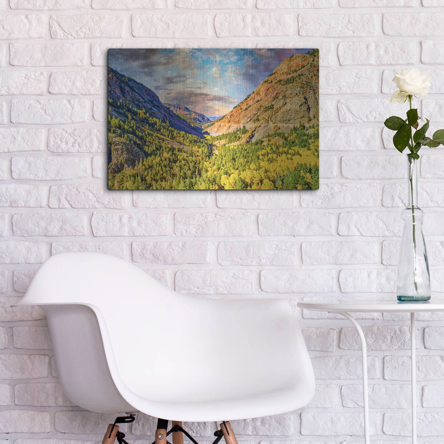 Luxe Metal Art 'Million Dollar View' by Mark A Paulda, Metal Wall Art,24x16