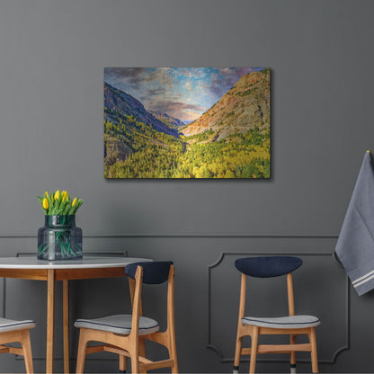 Luxe Metal Art 'Million Dollar View' by Mark A Paulda, Metal Wall Art,36x24