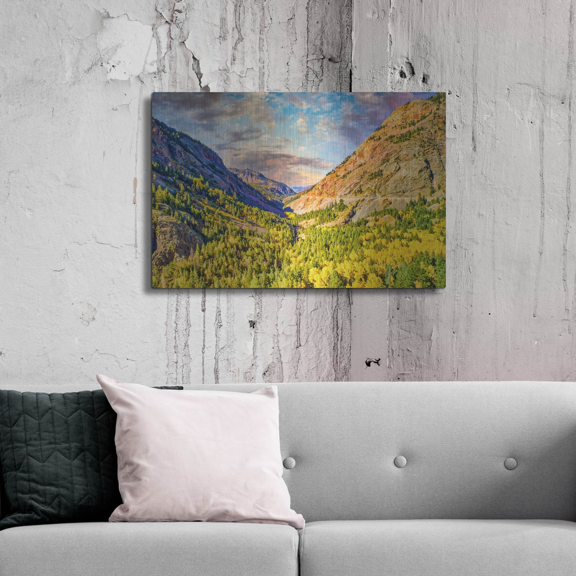 Luxe Metal Art 'Million Dollar View' by Mark A Paulda, Metal Wall Art,36x24