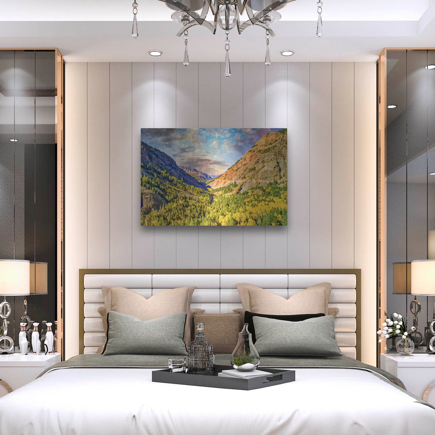 Luxe Metal Art 'Million Dollar View' by Mark A Paulda, Metal Wall Art,36x24