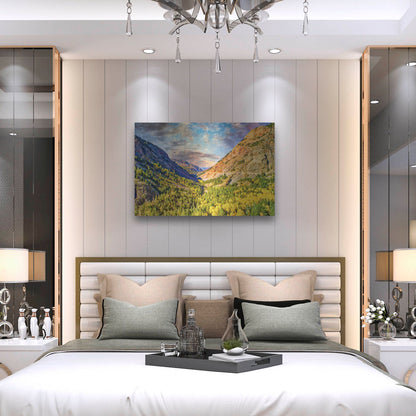 Luxe Metal Art 'Million Dollar View' by Mark A Paulda, Metal Wall Art,36x24