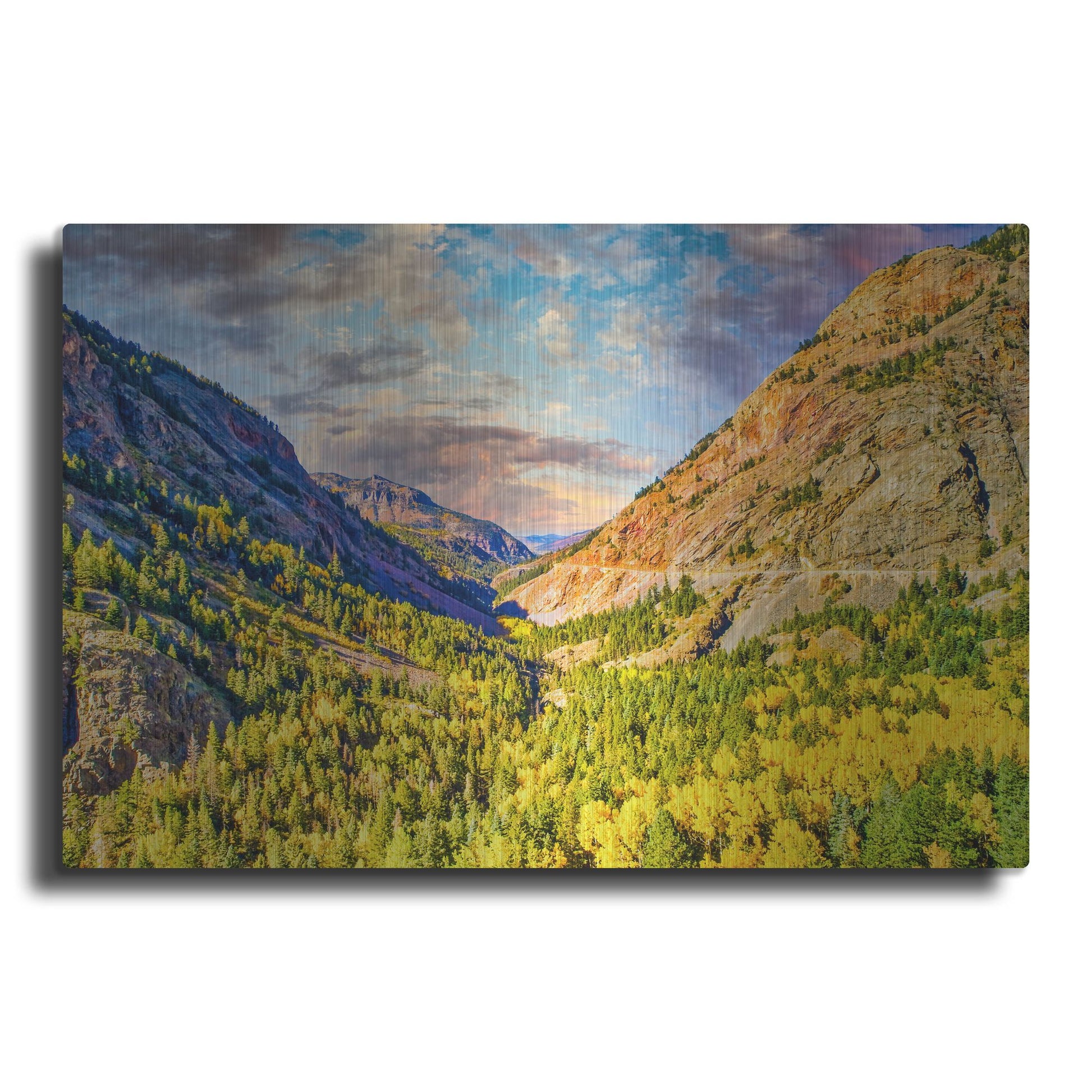 Luxe Metal Art 'Million Dollar View' by Mark A Paulda, Metal Wall Art