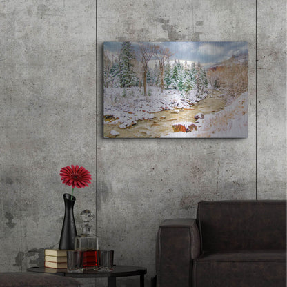Luxe Metal Art 'Uncompahgre Snow' by Mark A Paulda, Metal Wall Art,36x24