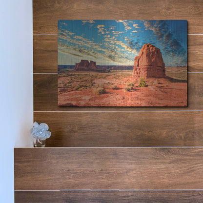 Luxe Metal Art 'Natural Stone Sculpture' by Mark A Paulda, Metal Wall Art,16x12