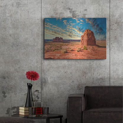 Luxe Metal Art 'Natural Stone Sculpture' by Mark A Paulda, Metal Wall Art,36x24
