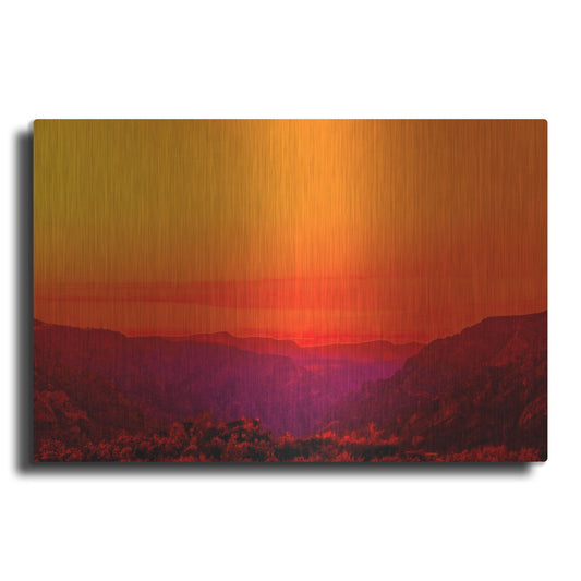 Luxe Metal Art 'New Mexico Drama' by Mark A Paulda, Metal Wall Art