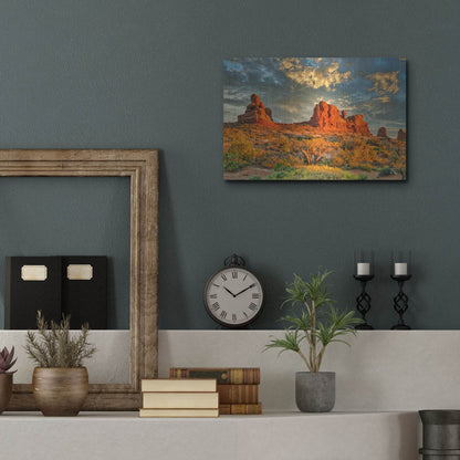 Luxe Metal Art 'Southern Utah Late Afternoon' by Mark A Paulda, Metal Wall Art,16x12