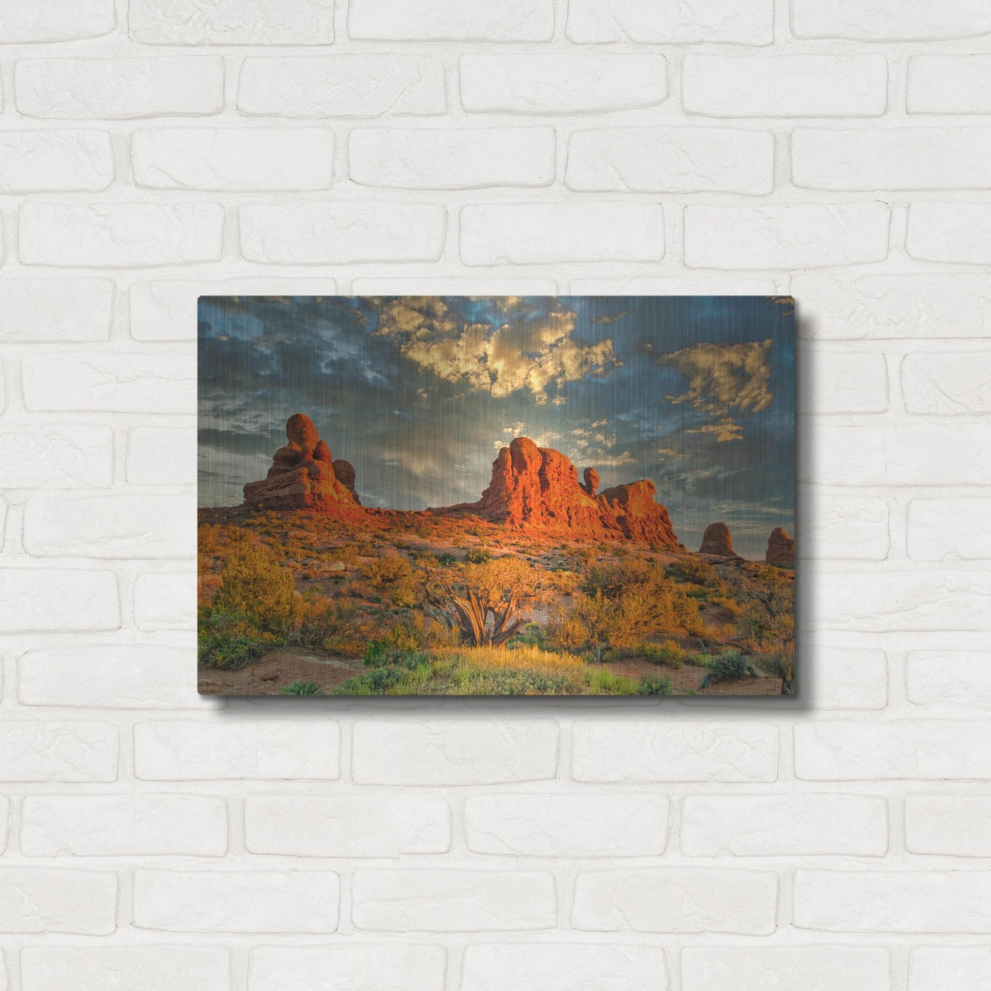 Luxe Metal Art 'Southern Utah Late Afternoon' by Mark A Paulda, Metal Wall Art,24x16