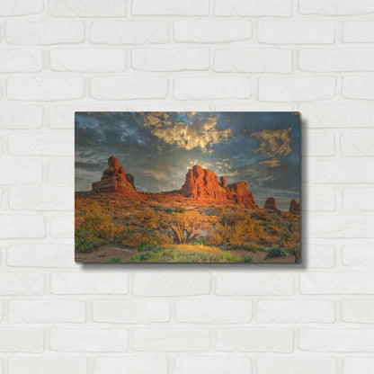 Luxe Metal Art 'Southern Utah Late Afternoon' by Mark A Paulda, Metal Wall Art,24x16