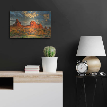 Luxe Metal Art 'Southern Utah Late Afternoon' by Mark A Paulda, Metal Wall Art,24x16