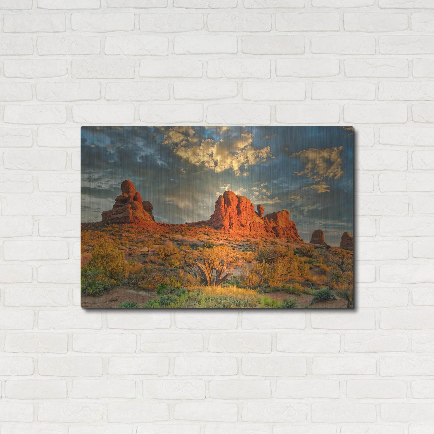 Luxe Metal Art 'Southern Utah Late Afternoon' by Mark A Paulda, Metal Wall Art,36x24