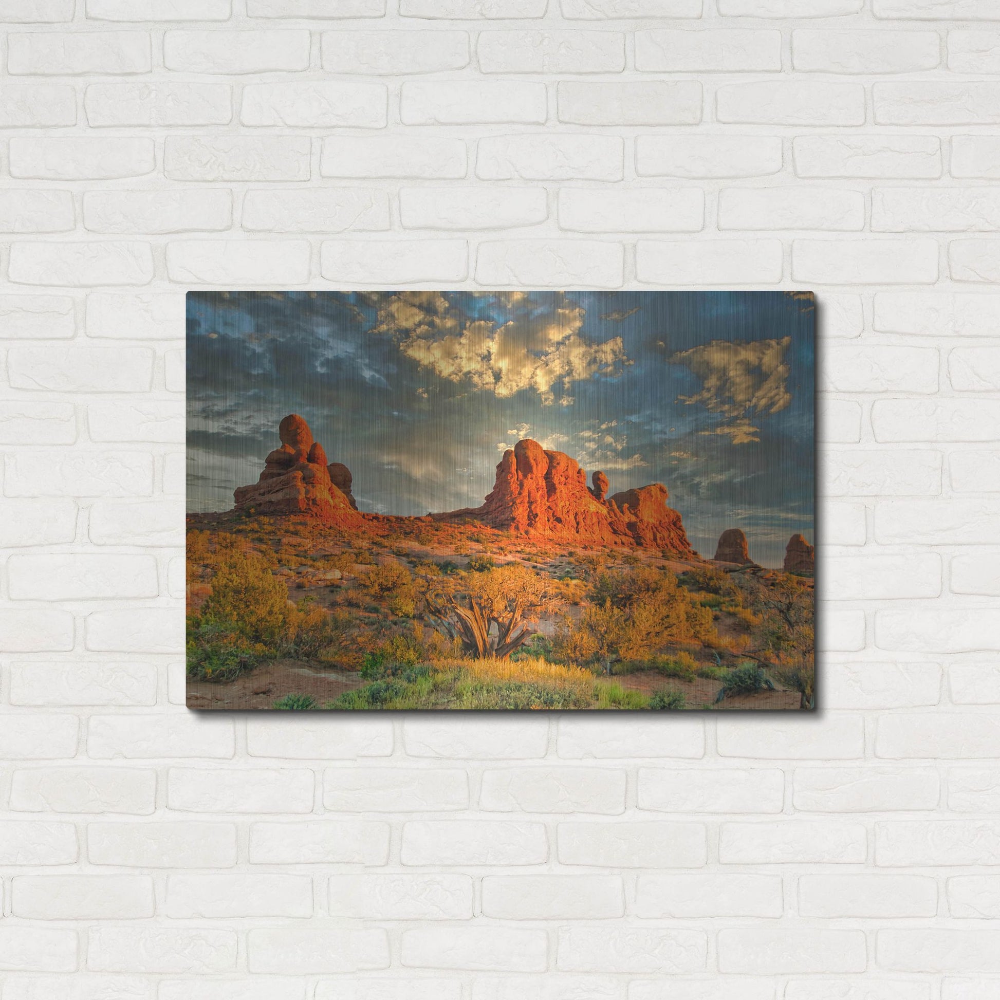Luxe Metal Art 'Southern Utah Late Afternoon' by Mark A Paulda, Metal Wall Art,36x24