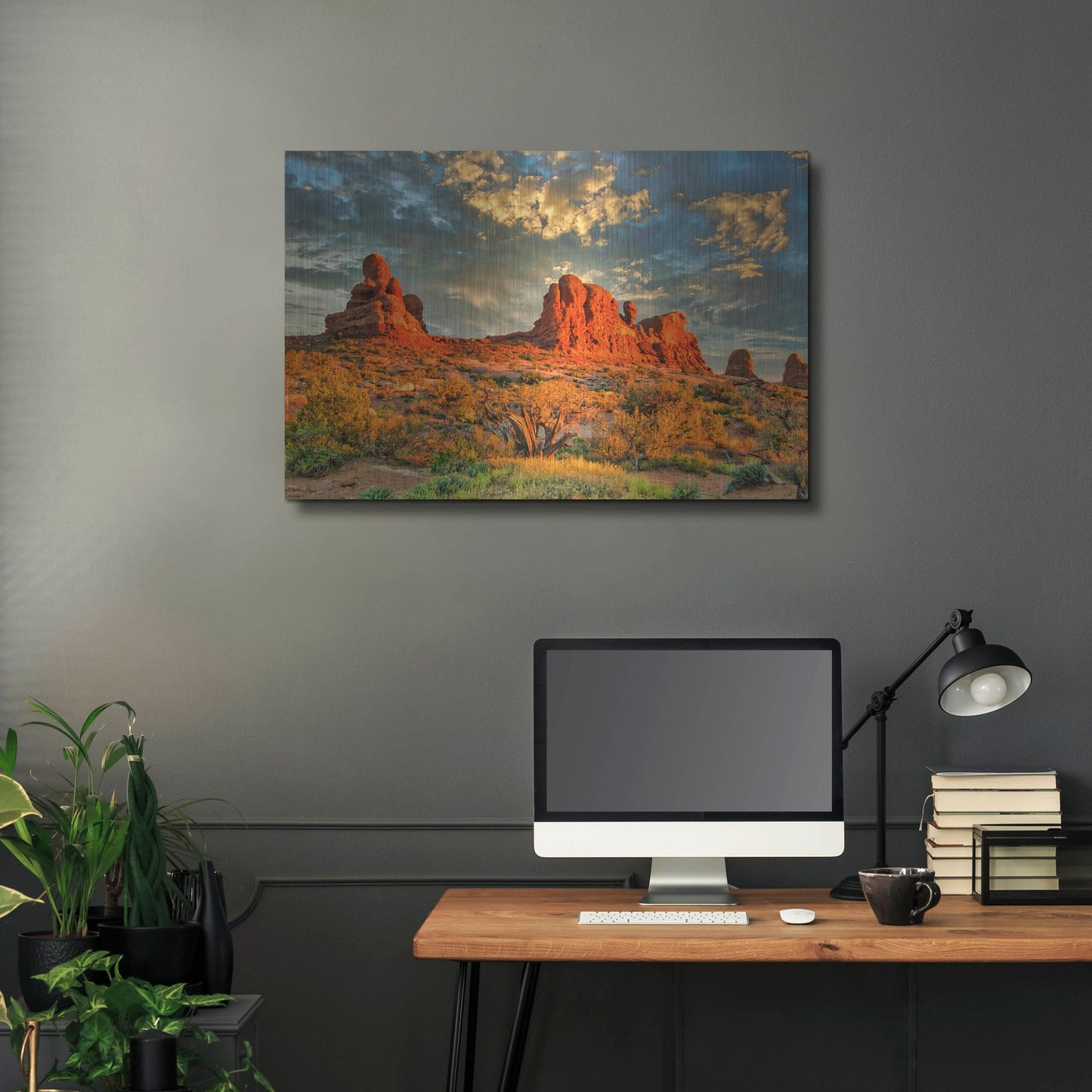 Luxe Metal Art 'Southern Utah Late Afternoon' by Mark A Paulda, Metal Wall Art,36x24