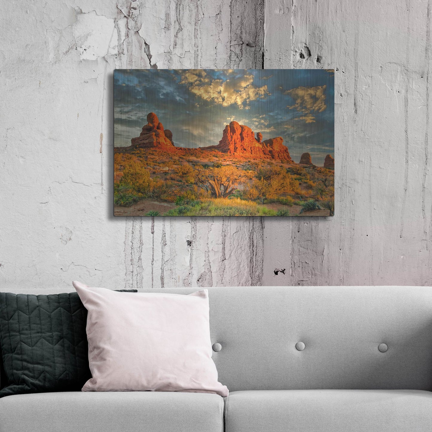 Luxe Metal Art 'Southern Utah Late Afternoon' by Mark A Paulda, Metal Wall Art,36x24