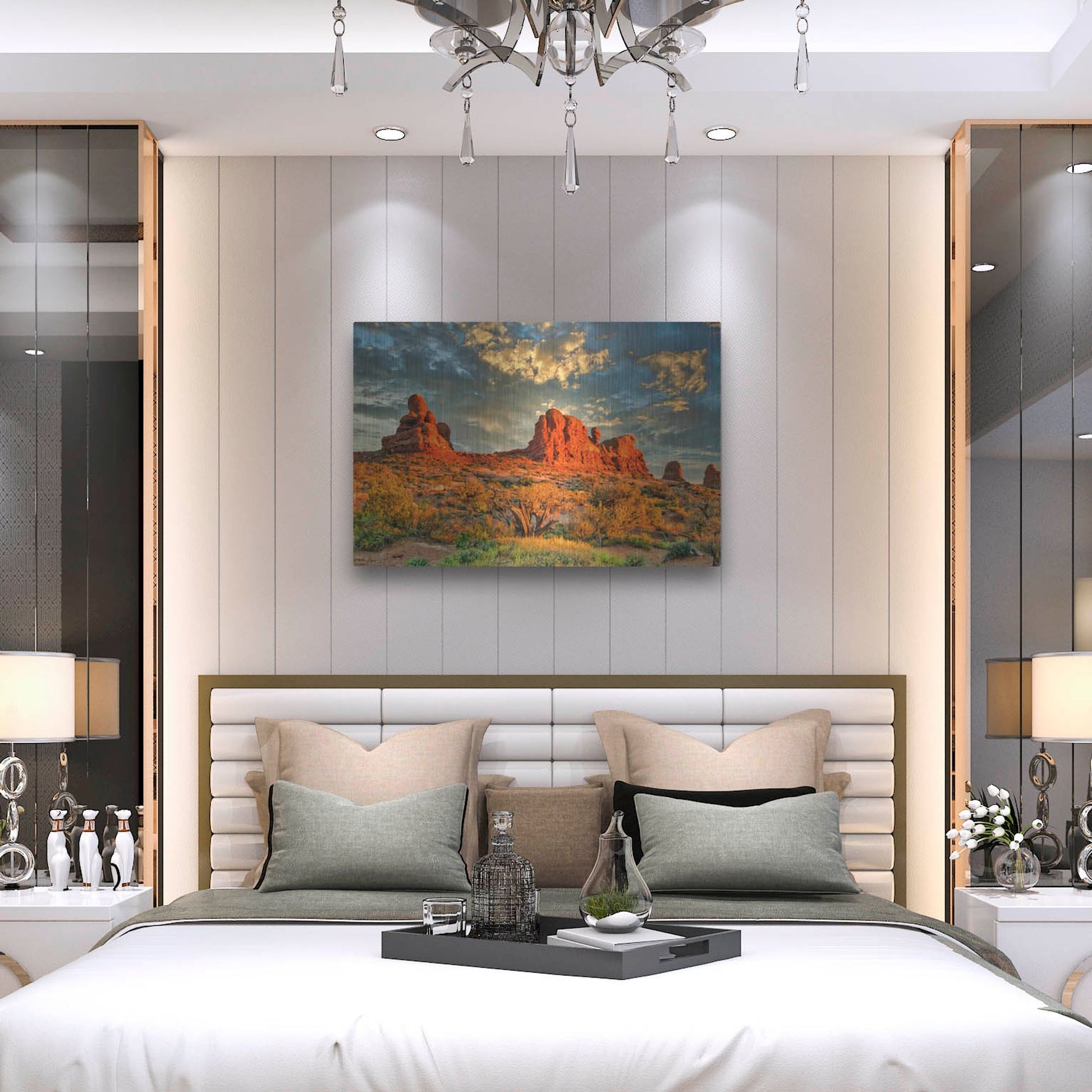 Luxe Metal Art 'Southern Utah Late Afternoon' by Mark A Paulda, Metal Wall Art,36x24