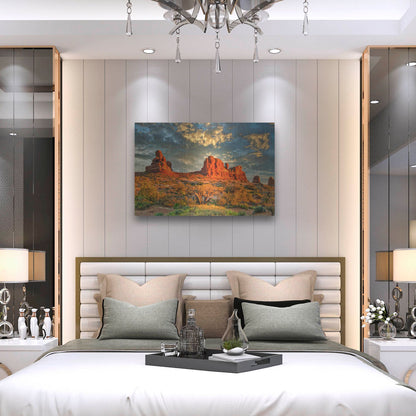 Luxe Metal Art 'Southern Utah Late Afternoon' by Mark A Paulda, Metal Wall Art,36x24