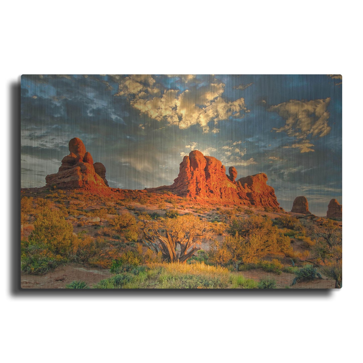 Luxe Metal Art 'Southern Utah Late Afternoon' by Mark A Paulda, Metal Wall Art