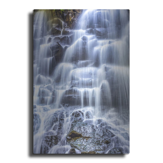 Luxe Metal Art 'Kanto Lampo Waterfall' by Mark A Paulda, Metal Wall Art