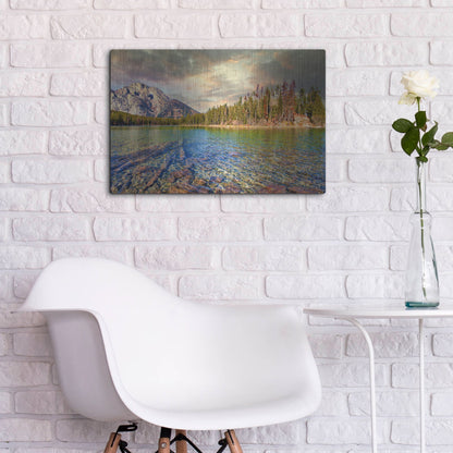 Luxe Metal Art 'Grand Tetons Afternoon' by Mark A Paulda, Metal Wall Art,24x16