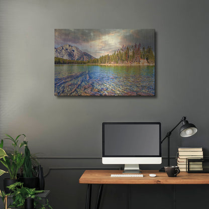 Luxe Metal Art 'Grand Tetons Afternoon' by Mark A Paulda, Metal Wall Art,36x24