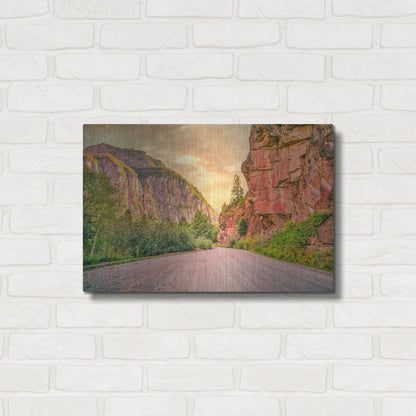 Luxe Metal Art 'San Juan Mountain Road' by Mark A Paulda, Metal Wall Art,24x16