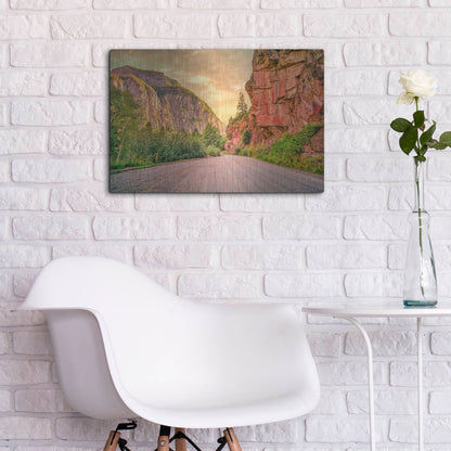 Luxe Metal Art 'San Juan Mountain Road' by Mark A Paulda, Metal Wall Art,24x16