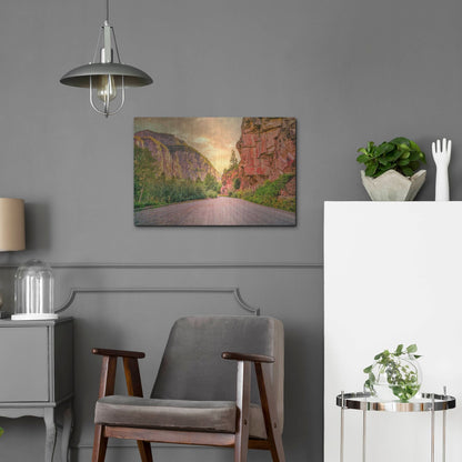 Luxe Metal Art 'San Juan Mountain Road' by Mark A Paulda, Metal Wall Art,24x16