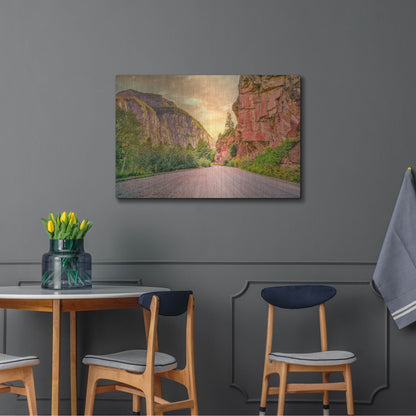Luxe Metal Art 'San Juan Mountain Road' by Mark A Paulda, Metal Wall Art,36x24