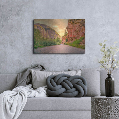 Luxe Metal Art 'San Juan Mountain Road' by Mark A Paulda, Metal Wall Art,36x24