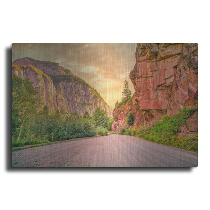 Luxe Metal Art 'San Juan Mountain Road' by Mark A Paulda, Metal Wall Art