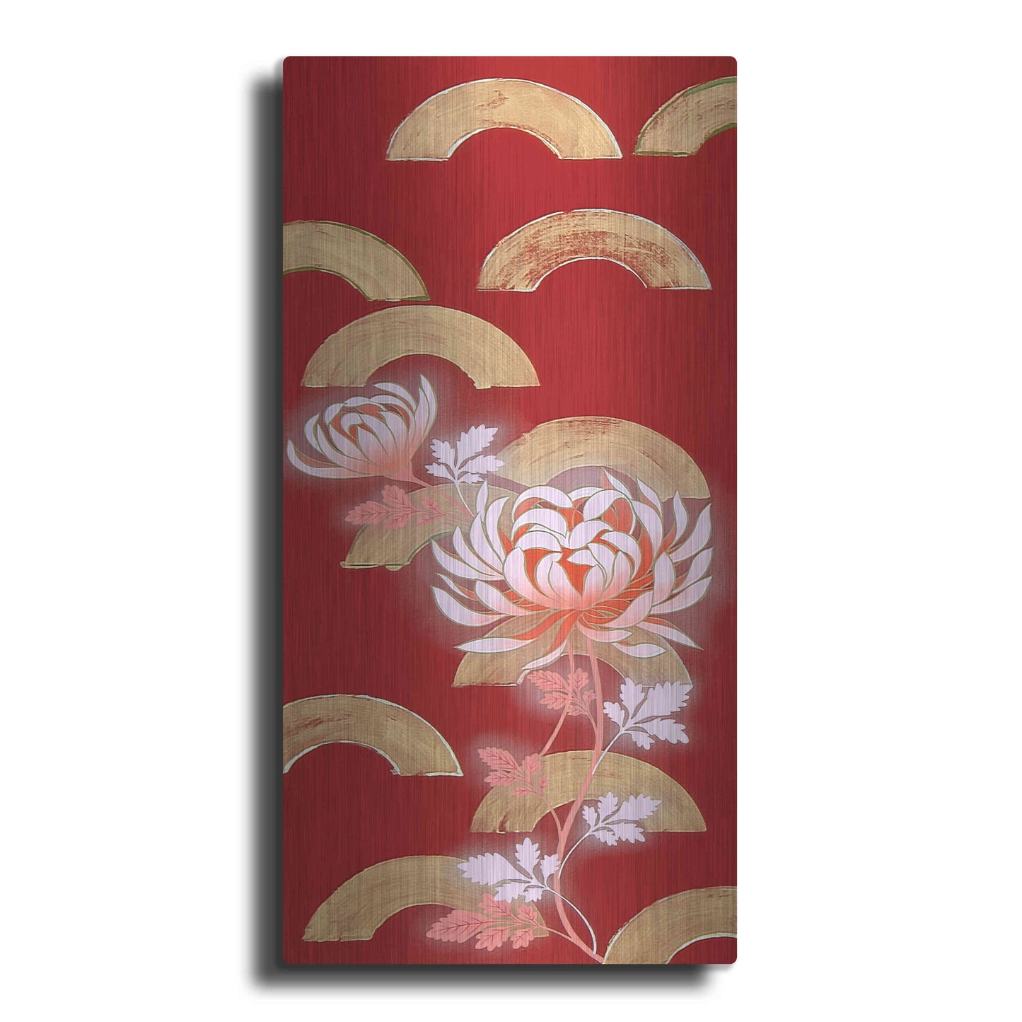 Luxe Metal Art 'Chrysanthemum II' by Zigen Tanabe, Metal Wall Art