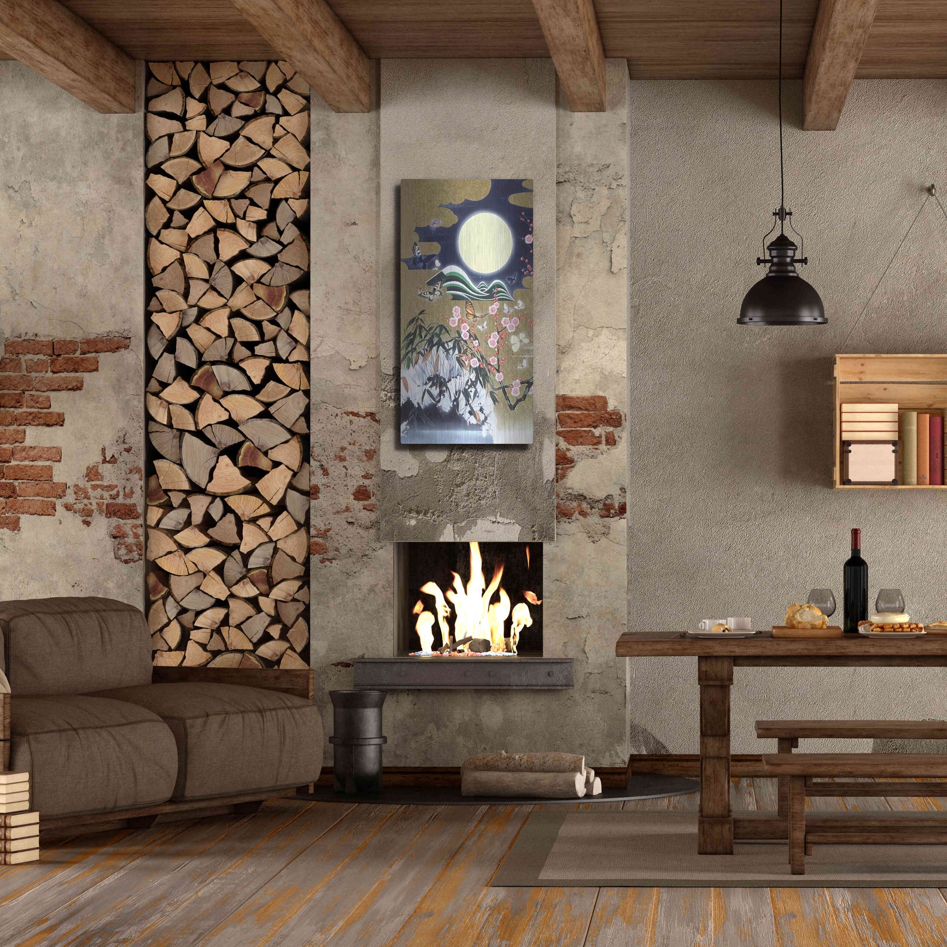 Luxe Metal Art 'Mugen 1' by Zigen Tanabe, Metal Wall Art,24x48