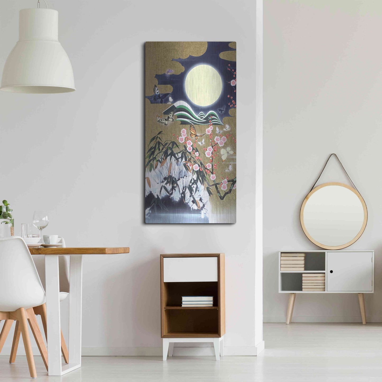 Luxe Metal Art 'Mugen 1' by Zigen Tanabe, Metal Wall Art,24x48