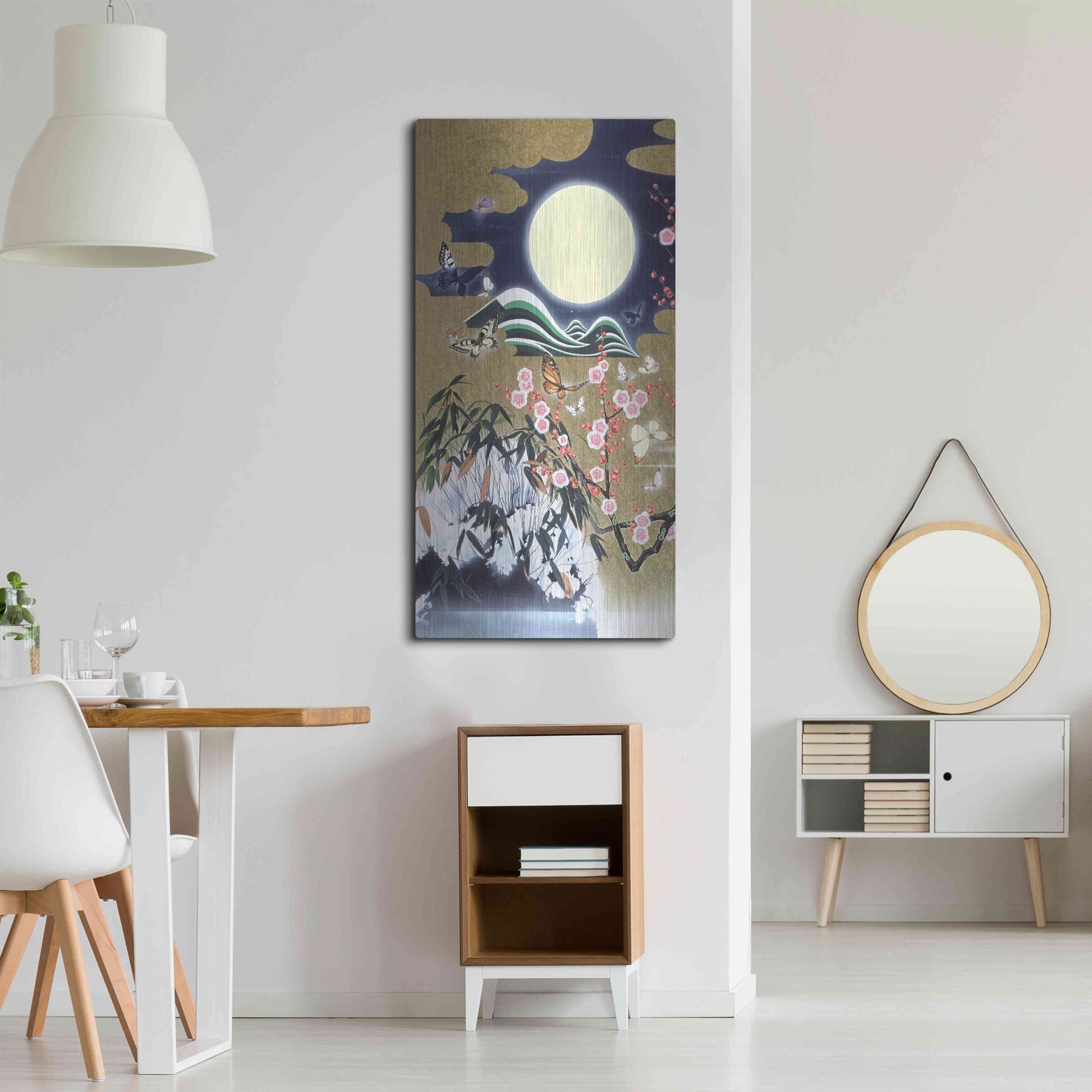 Luxe Metal Art 'Mugen 1' by Zigen Tanabe, Metal Wall Art,24x48