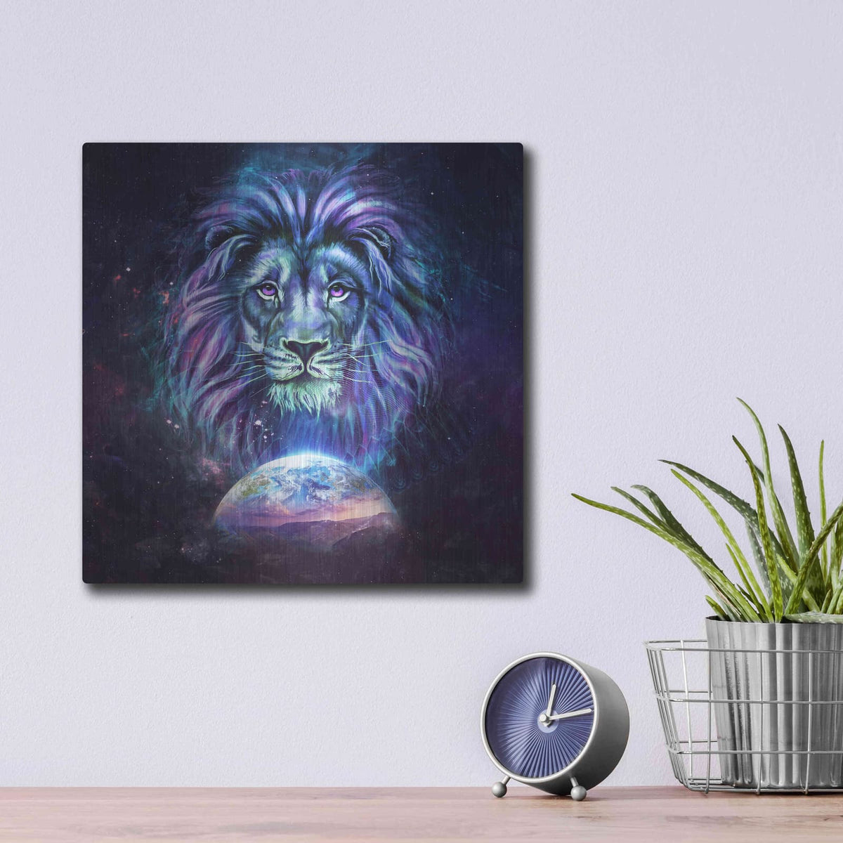 'Guardian' by Cameron Gray – Metal Wall Art, 12x12 room view