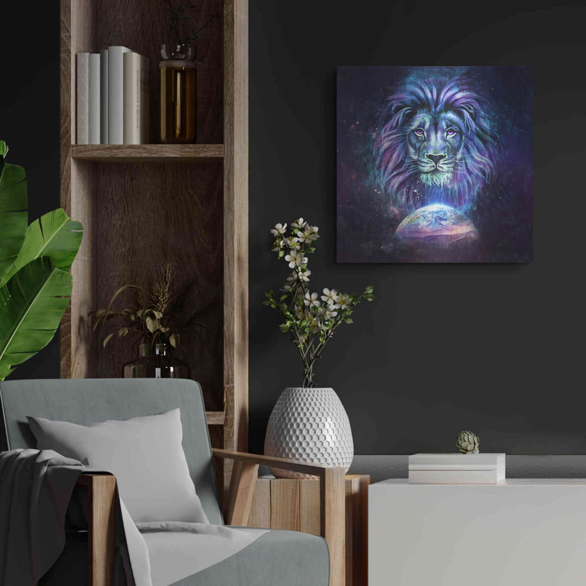'Guardian' by Cameron Gray – Metal Wall Art, 24x24 room view
