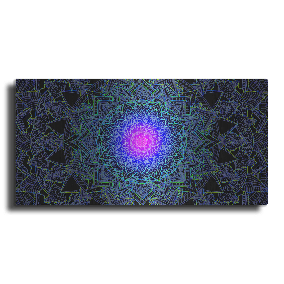 Luxe Metal Art 'Mandala Love' by Cameron Gray, Metal Wall Art
