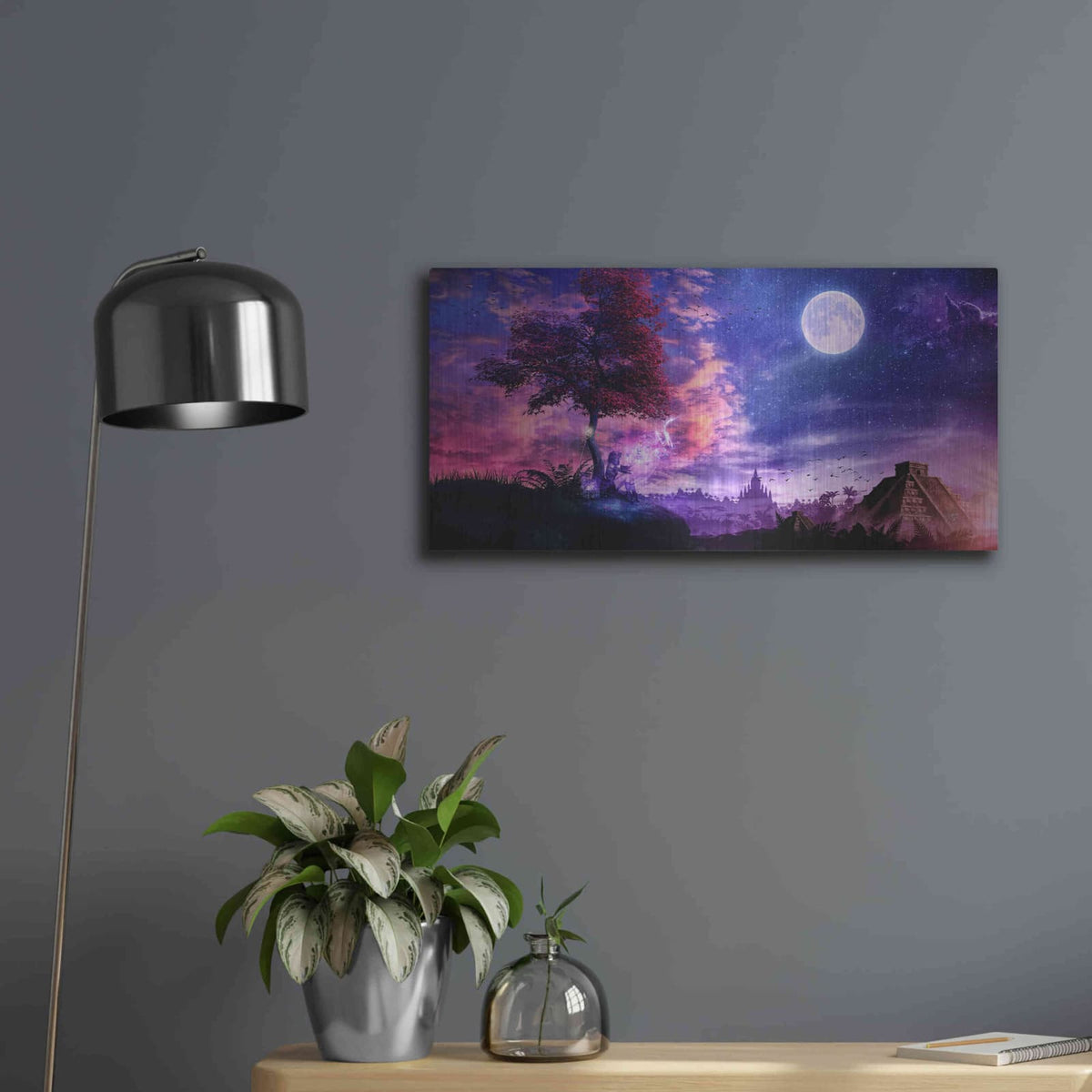 'A Place for Fairy Tales' by Cameron Gray – Metal Wall Art, 24x12 room view