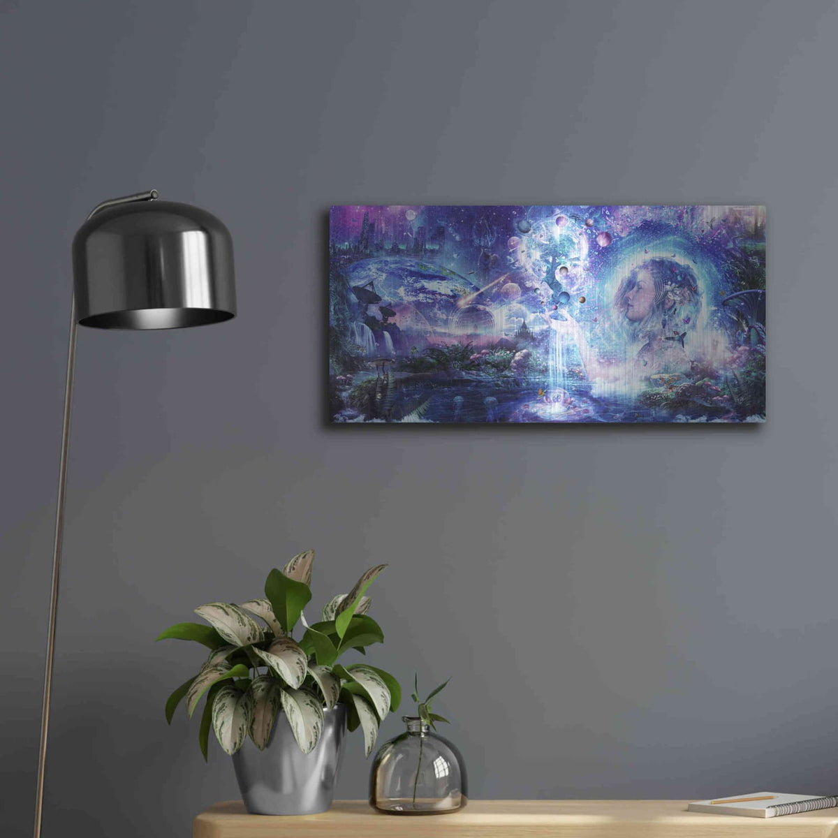 'Dancing Dreams' by Cameron Gray – Metal Wall Art, 24x12 room view