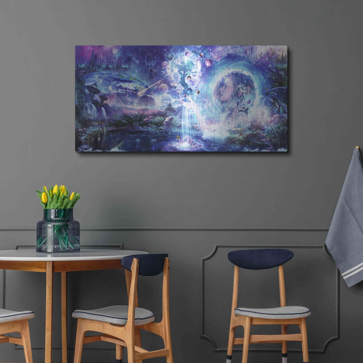 'Dancing Dreams' by Cameron Gray – Metal Wall Art, 48x24 room view